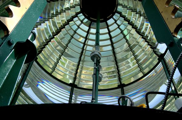Inside Absecon lighthouse...