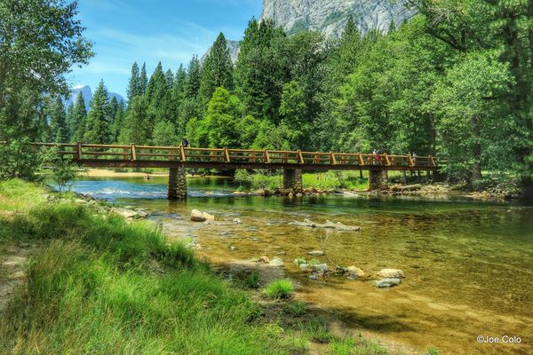Bridge over Yosemite Creek...