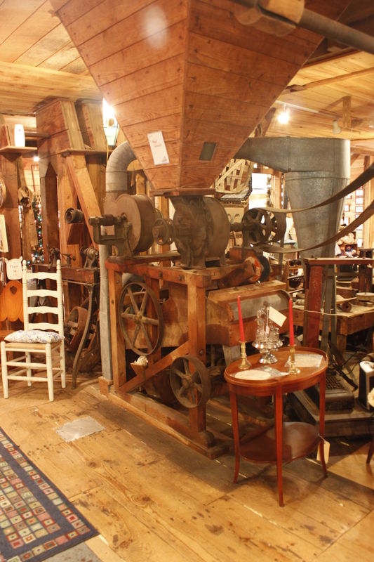 Inside the old mill...