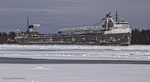 cuyahoga ice bound st.mary"s river...