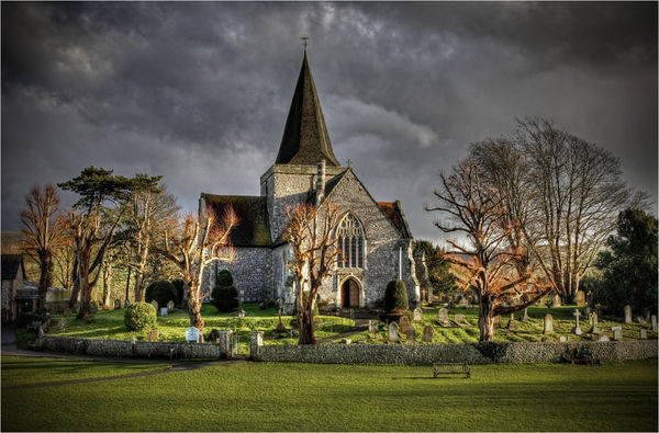 St Mary's Church, Alfriston, East Sussex...