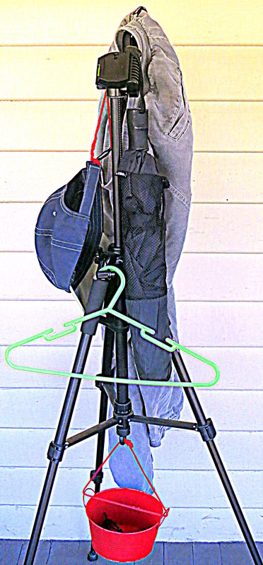 Tripod as Valet and Clothes Hander...