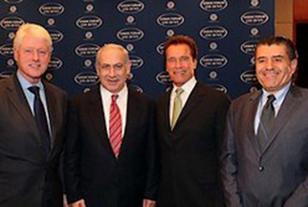 Saban with his leader and other Zionists...
