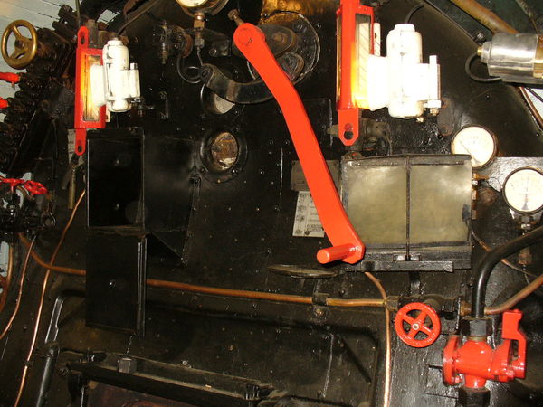 Kriegslok German locomotive controls...