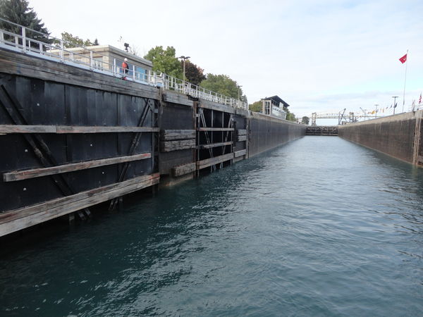 The locks allow for safe passage past the St Marys...