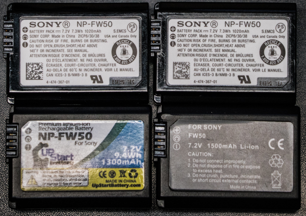NP-FW50 Batteries...