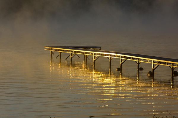 Dock on Conesus Lake, Long Point Park...