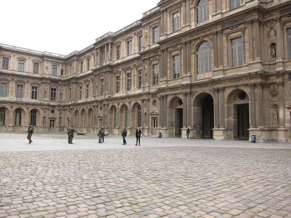 Security Outside the Louvre...