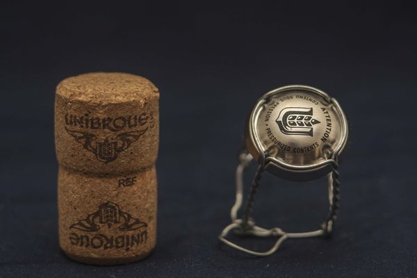 Cork and wire...