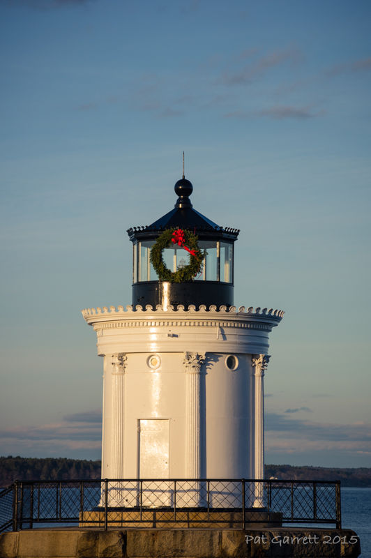 Bug Light is ready for the holidays and some snow....