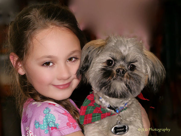 My granddaughter and Charlie...