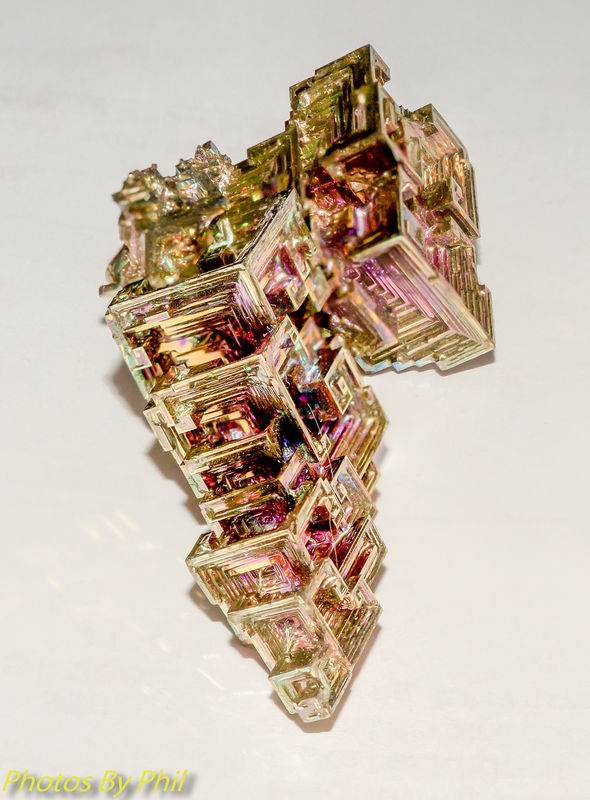 This is a crystal of Bismuth, it was labeled "Blue...