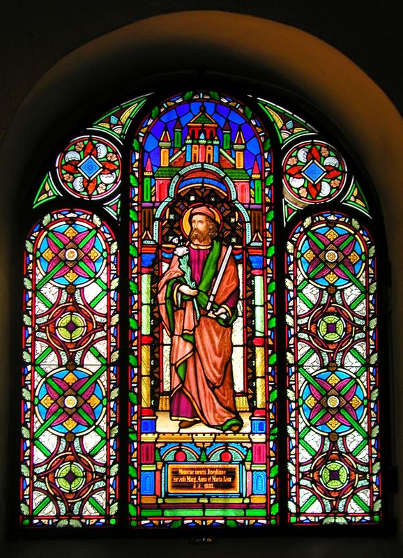 Stained glass window...