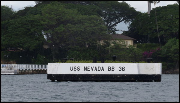 4  marker for the downed USS Nevada...