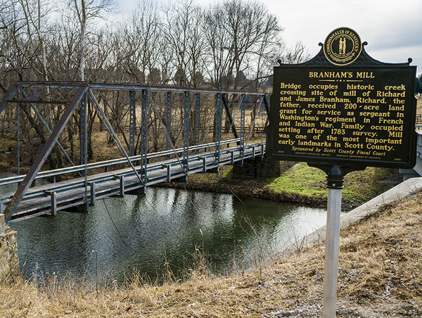 Historical Plaque with bridge in background...