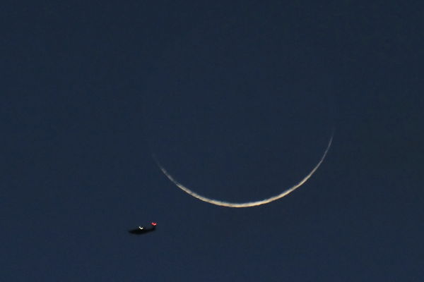 New Moon with Fly By...