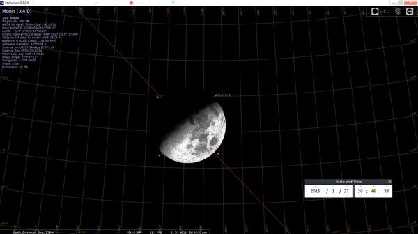 Moon Chart Info for Date and Time... See Download ...