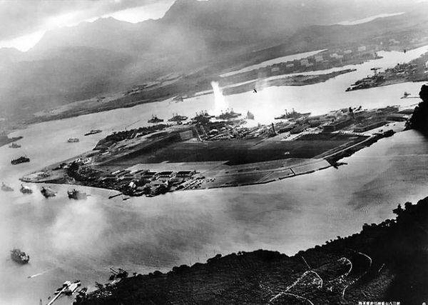 #14. The attack on Pearl Harbor taken from one of ...