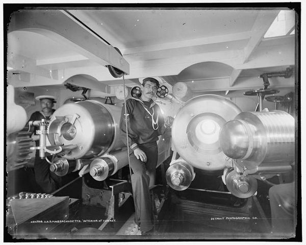 #16. Inside the turrets of the USS Massachusetts, ...