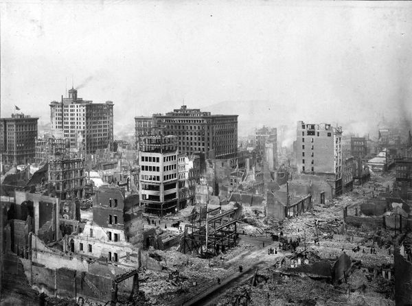 #28. The aftermath of the 1906 San Francisco Earth...