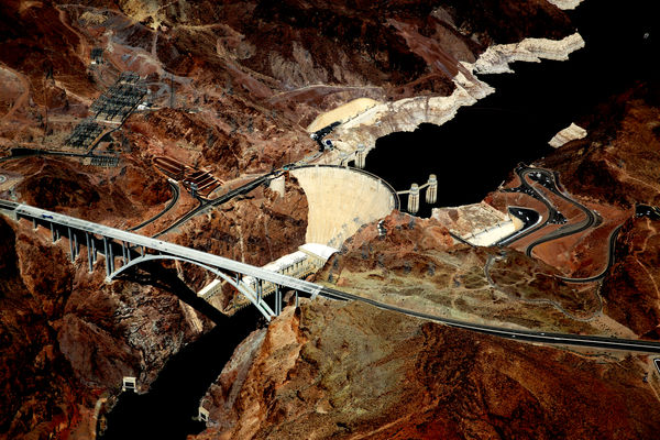 Hover Dam - from the air....