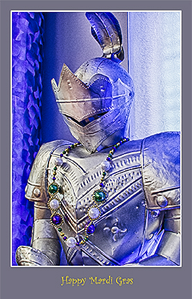 My knight in shining armor celebrating Mardi Gras...