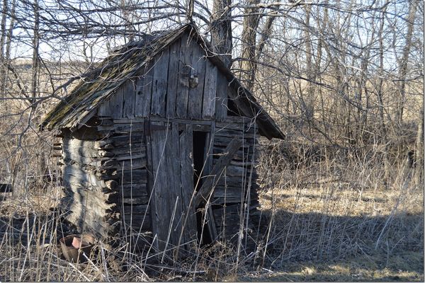 Might have been the outhouse here....