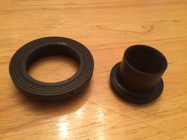 The t-mount and 1.25" snout or adapter...