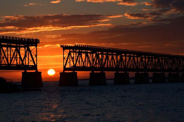 Key West Bridge Sunset...