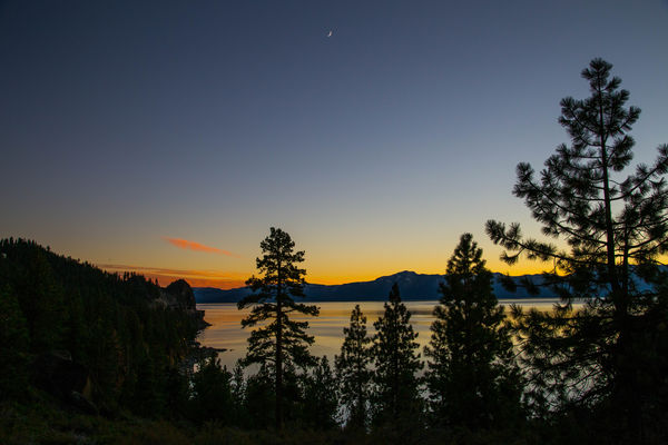 Lake Tahoe moon...