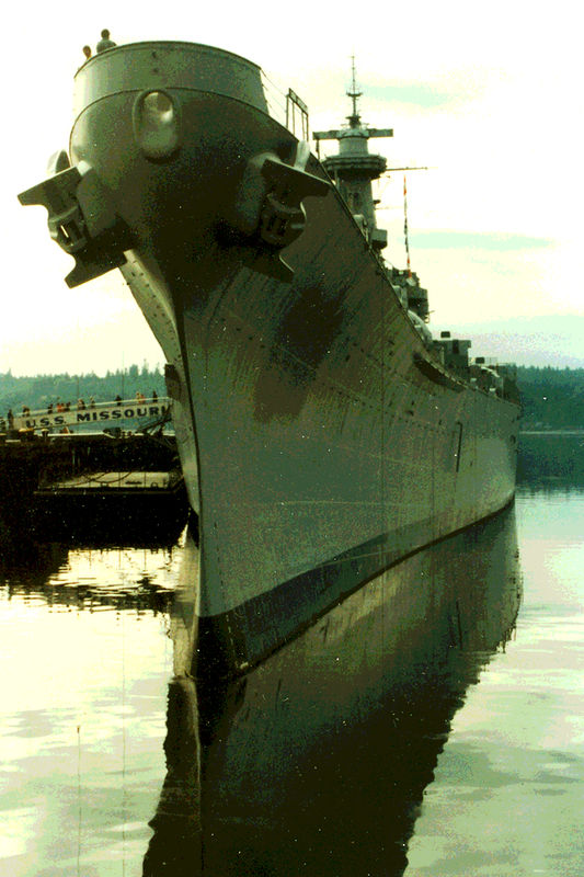 USS MISSOURI in Bremerton, WA...