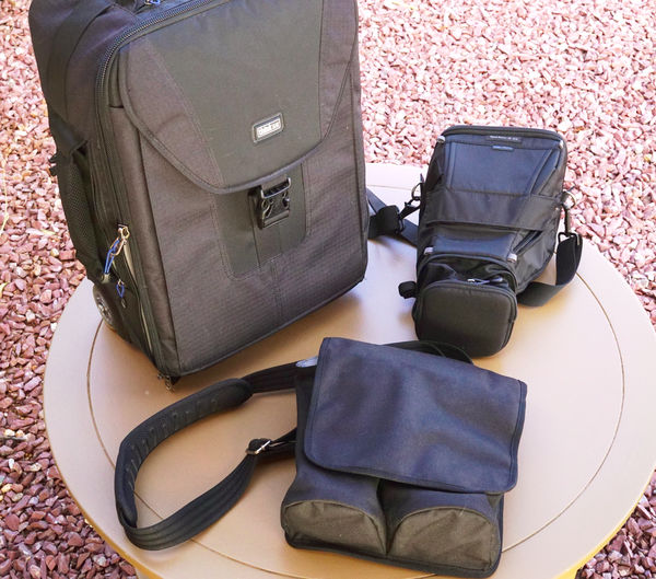 Rolling bag, expandable Digital Holster and Lens C...
