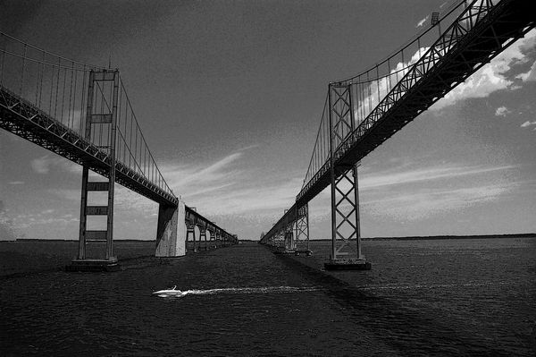 Chesapeake Bay Bridge near Annapolis, MD...