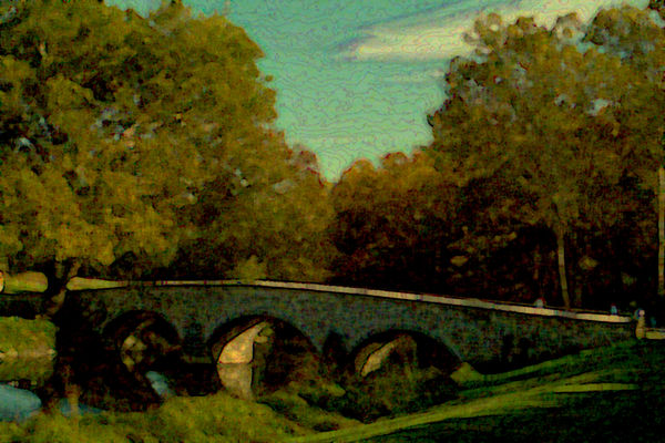 Burnside Bridge at Antietam Battlefield in Marylan...