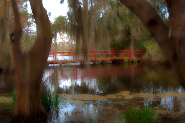 Red Bridge, Magnolia Plantation, SC...