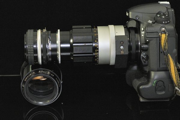 50mm lens adapted with a Nikon BR3, Mag= 3.6x...