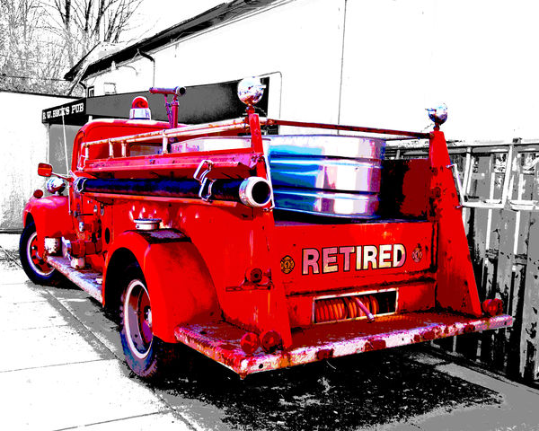 Old Firetruck in Sykesville, MD...