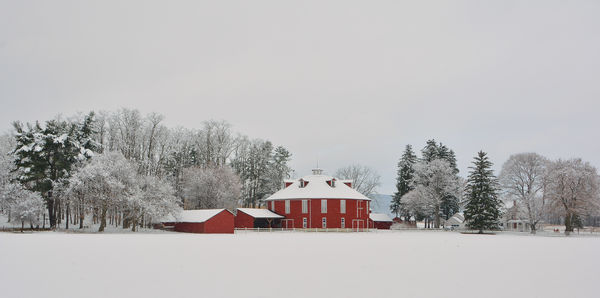 Round Barn In Snow...