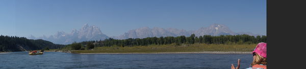 Floating on the Snake River WY....
