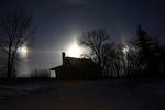 Moon Dogs on a cold Minnesota evening....