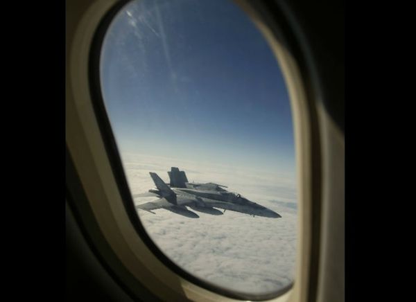 10. FA-18 As Seen From Window Of An Airliner...