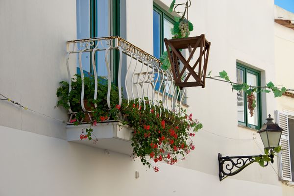 Typical flower filled balcony....