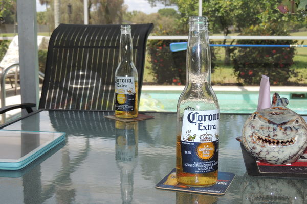 Out on the lanai, I was having a few of these...