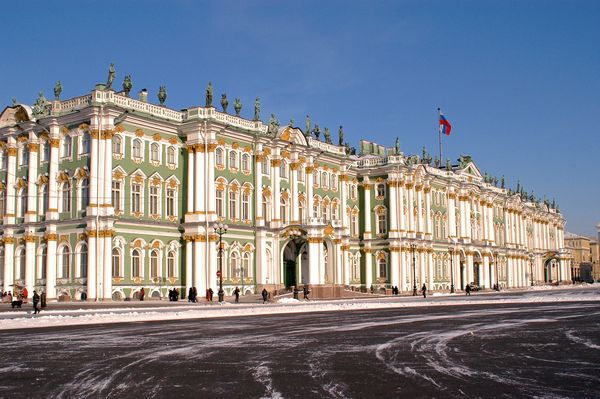 The Hermitage facing the Parade Ground - in winter...