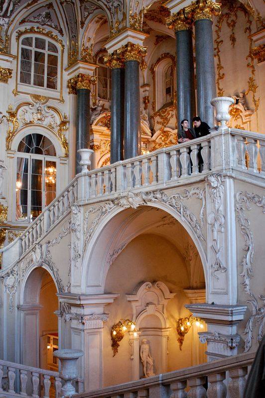 Main staircase - it was virtually impossible to ge...