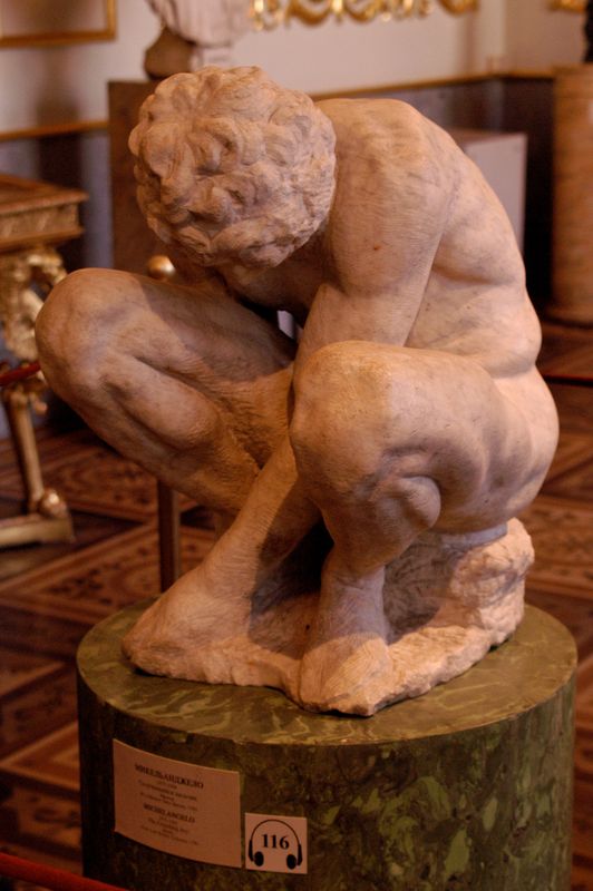 Michelangelo's "The Crouching Boy"...