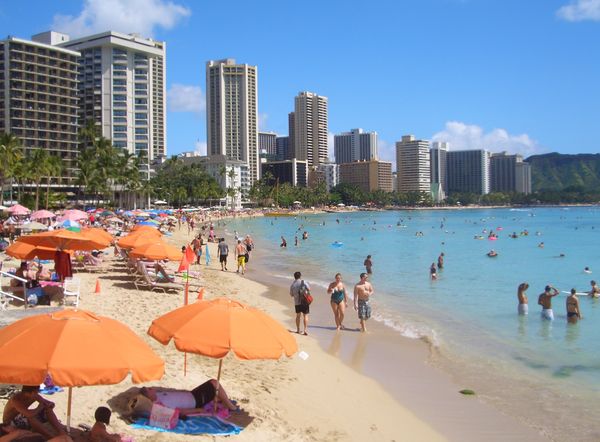 In the heart of Waikiki at one of the many beachfr...
