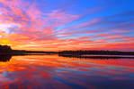 Sunset Sky at Chatsworth Lake NJ...