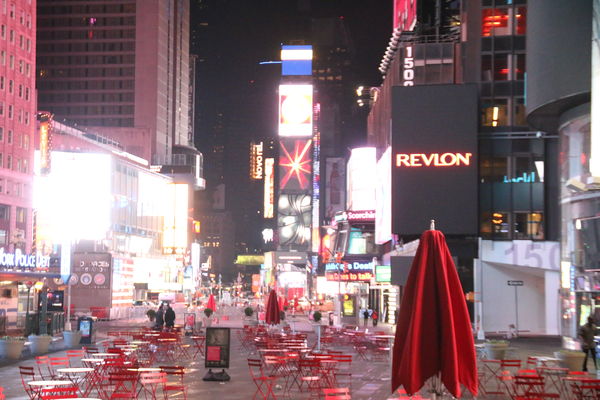 Another look at Times Square through the Broadway ...