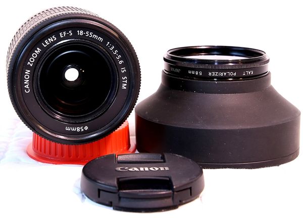 Canon 18-55mm F/3.5 IS STM front...